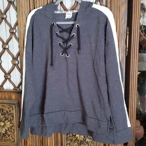 NEW PINK Tie-Front Sweater